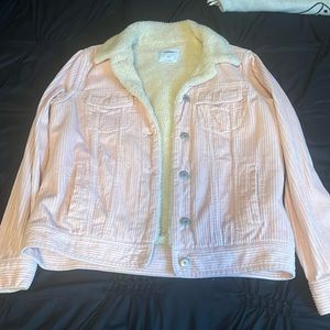 Pink Sherpa corduroy jacket